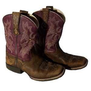 Ariat Kids Boots in Brown and Purple